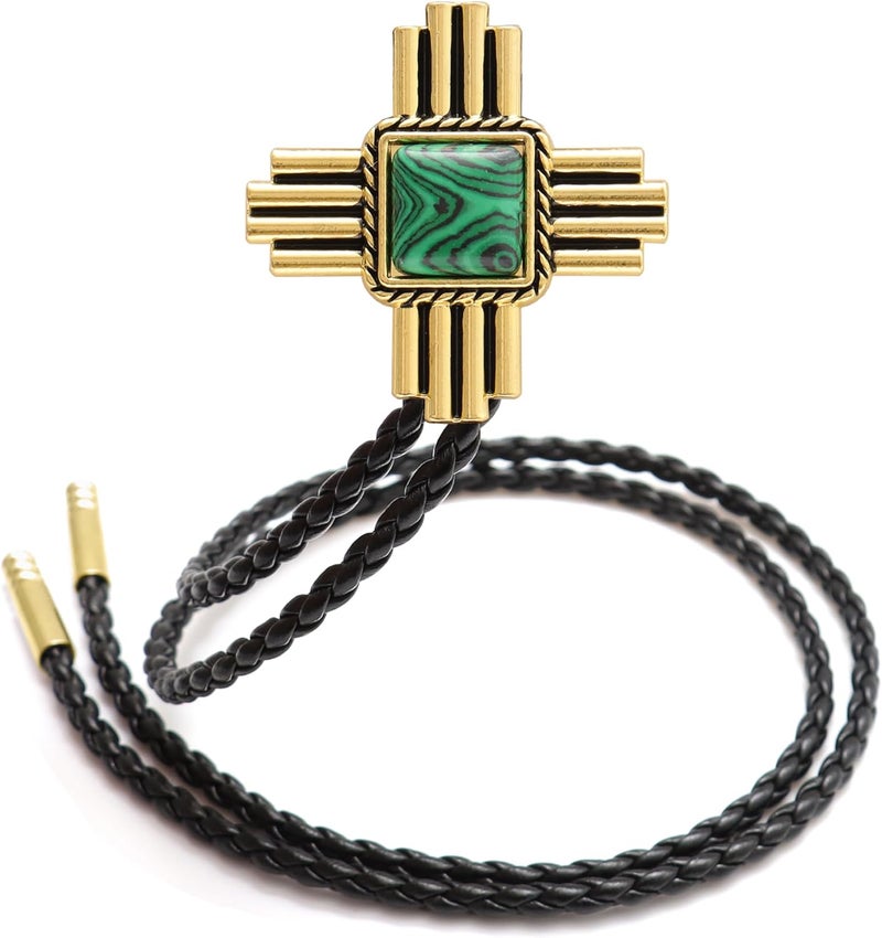 Wentur Stone Bolo Ties for Men Western - Vintage Cowboy Bolo Tie for Women Western Costume Accessories - Image 1